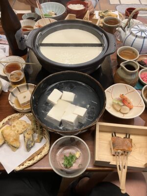 清水寺賛同の湯葉と湯豆腐