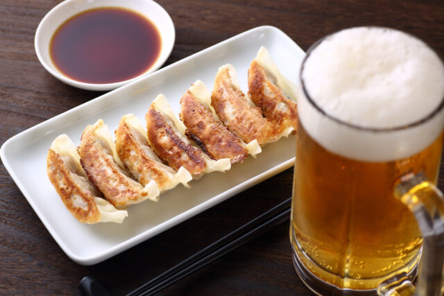 餃子とビール